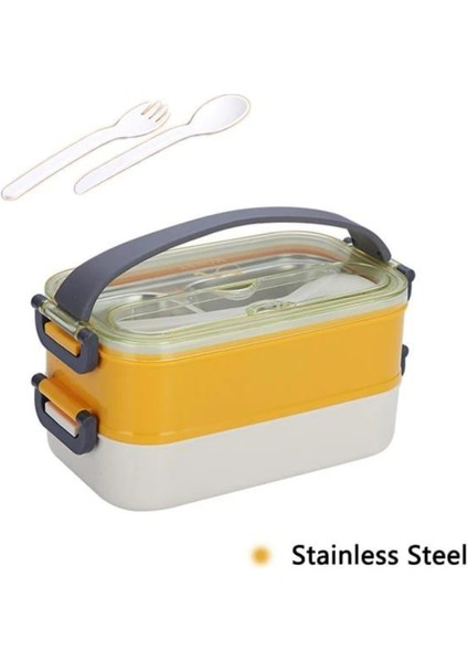 Iç Kısım 304 Paslanmaz Çelik Çift Katmanlı Saklama Kabı