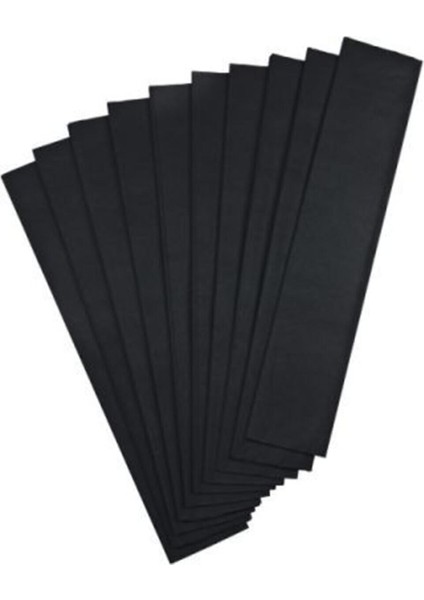 50*200 cm 25LI Siyah Renk Krapon Kağıdı
