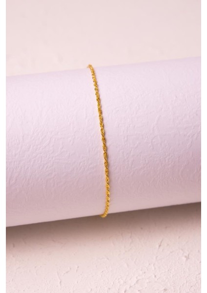 Altın Halat Zincir Bileklik
