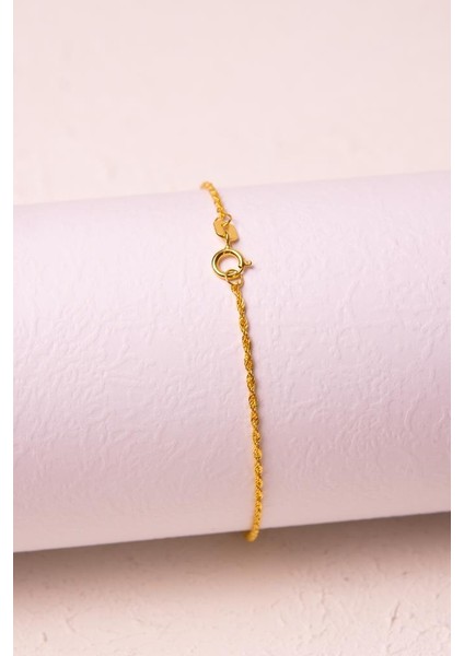 Altın Halat Zincir Bileklik modelleri