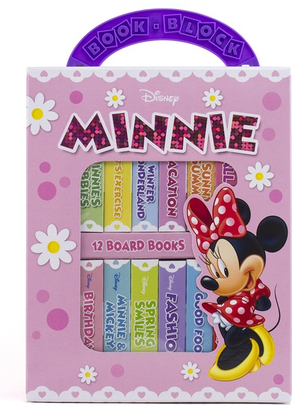 Disney Baby: My First Library Board Book Block 12 Book Set- Minnie Mouse