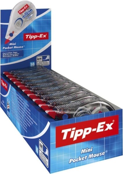 Tipp-Ex Mini Pocket Mouse Şerit Düzeltici - Daksil 5mm x 6 mt (10 Lu Kutu) 8221351