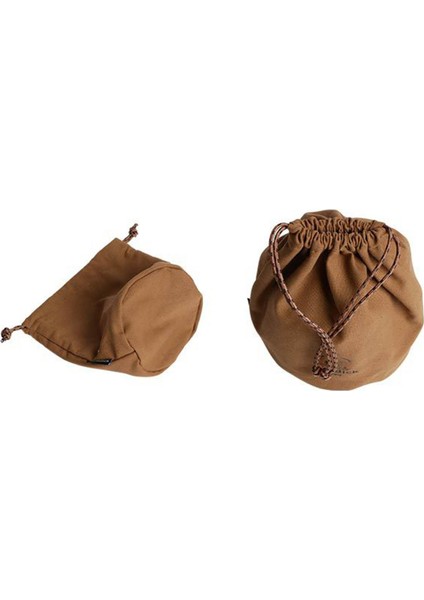 Drawstring Çanta Edeniz Organizer Iç Cepleri ile Taşınabilir Kamp Depolama Çantası Kahverengi Küçük (Yurt Dışından) indirimleri