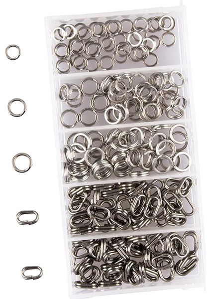 200PCS Balıkçı Ekipmanı Oval Dairesi Için Balıkçılık Bölünmüş Cazibe Konnektörü (Yurt Dışından)