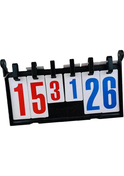 Sport Skorbord Skoru Flip Masstop Veya Asmak Kompakt 39CMX23CM 6 Dışı Beyaz Basası Baskası (Yurt Dışından)