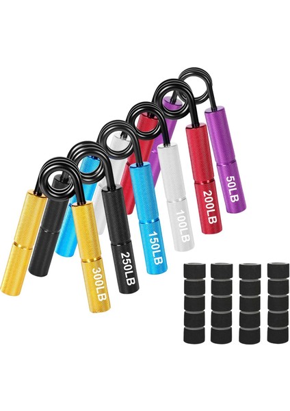 6pcs Önkol Egzersiz Kavrama El Egzersizi, Direnç 50-300LBS El Kavrama Egzersiz Sporcular, Gitar, Yaşlılar, Spor Salonu (Yurt Dışından) fiyatları