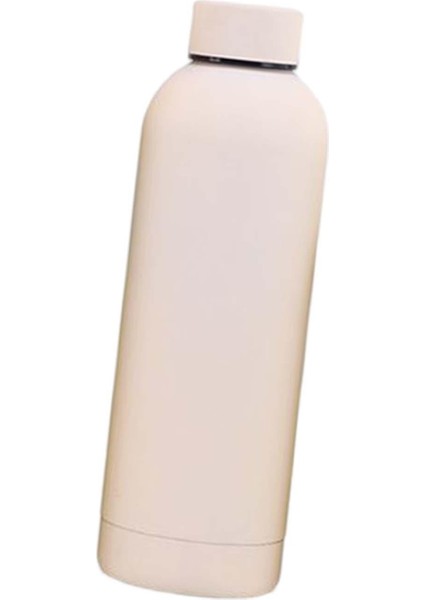 Yalıtımlı Su Şişesi Metal Vakumu Sırt Çantasıyla Tırmanma Açık Bej 500ML (Yurt Dışından)