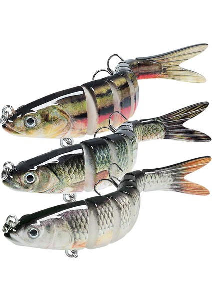 3x Setler Akarsular Için Hook Fishing Mackle ile Set Rezervuarlar Nehirler 13.7cm 25G (Yurt Dışından)