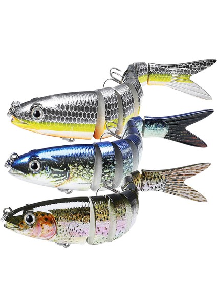 3x Setler Akarsular Için Hook Fishing Mücadele Rezervuarlar Nehirler 13.7cm 20G (Yurt Dışından)