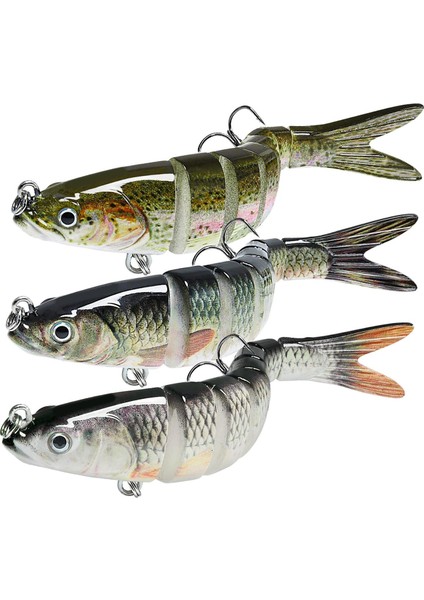 3x Setler Akarsular Için Hook Fishing Mackle ile Rezervuarlar 10 cm 11G (Yurt Dışından)