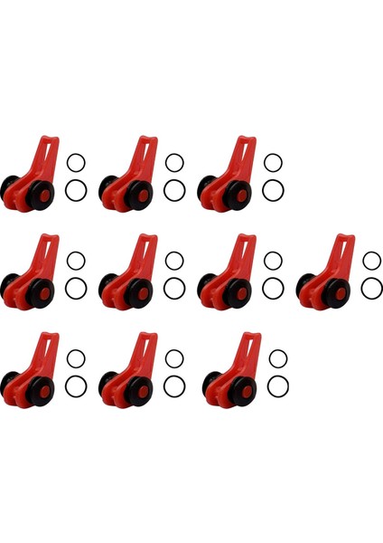 10X Balıkçılık Kancaları Kaleci Balıkçılık Çubuk Kanca Tutucu Balıkçılık Direği Kanca Kaleci Kırmızı (Yurt Dışından)