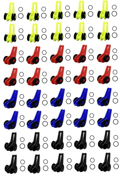 40X Balıkçılık Kancaları Kaleci Cazibe Kancası Tutucu Pratik Balıkçı Çubuk Kanca Keepers (Yurt Dışından)
