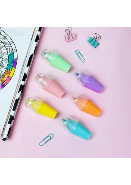 6'lı Cup Dondurma Tasarımlı Keçeli Kalem Cupdondurma