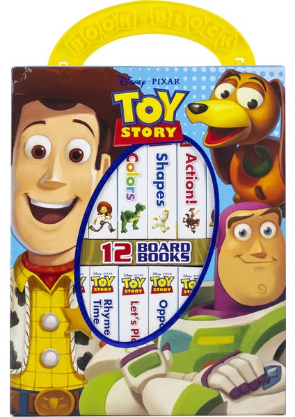 Disney: My First Library 12 Board Books- Toy Story Woody, Buzz Lightyear, And More!