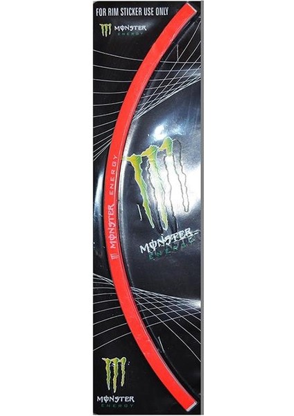 Skm Universal Monster 1 Set Jant Şeridi Kırmızı