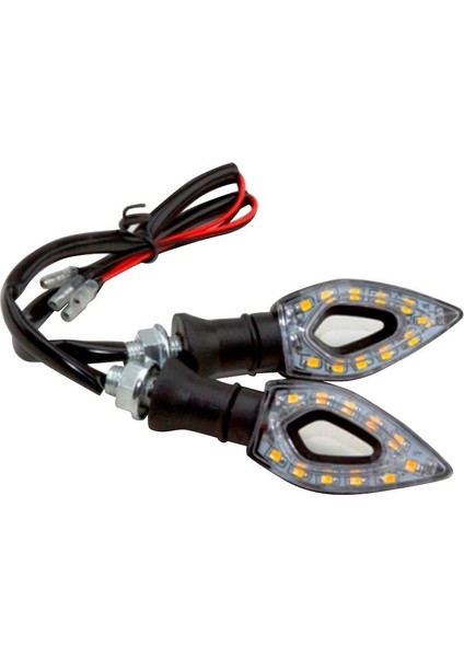 Sinyal Led Delikli Siyah (Sarı Işık)