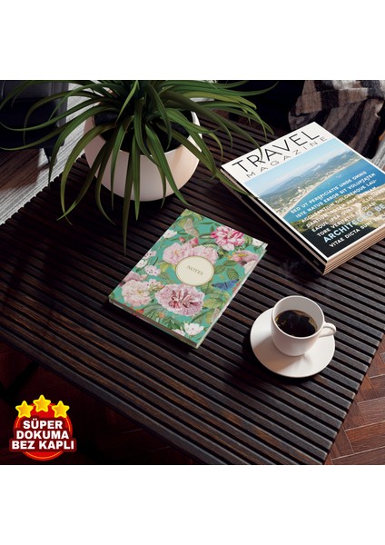 Bez Ciltli Çizgili Defter Sert Kapaklı 160 Yaprak 14X20CM -6