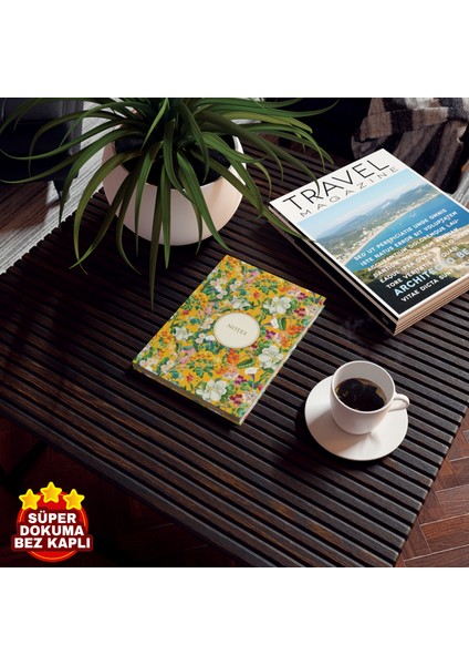 Bez Ciltli Çizgili Defter Sert Kapaklı 160 Yaprak 14X20CM -8