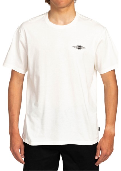 Night Ride Ss Erkek Beyaz T-Shirt EBYZT00108-OFW