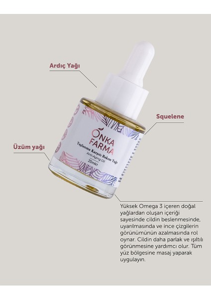 Yaşlanma Karşıtı Besleyici Yenileyici Onarıcı Bakım Yağı - Anti Aging Bakım Yağı - 20 ml fırsatları