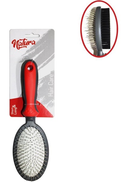 Çift Tarafı Kedi Köpek Oval Fırça Large