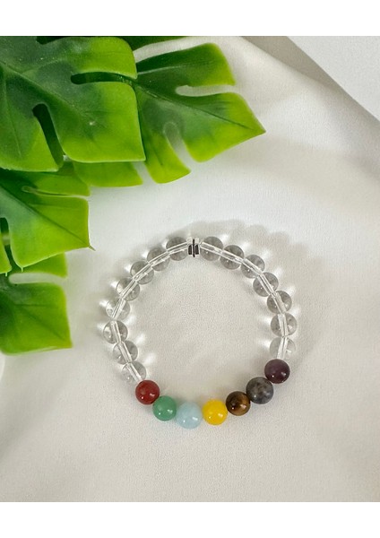 Doğal Çakra Bileklik Ametist Sodalit Aquamarin Aventurin Kaplangözü Sarı Akik Kahve Akik