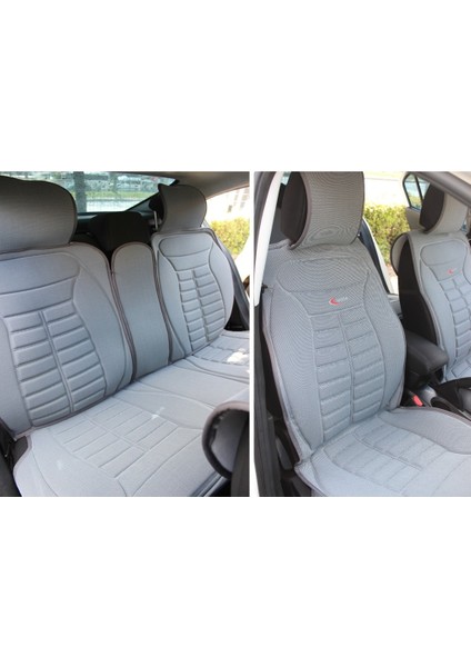 Mercedes S Serisi Lüx Oto Koltuk Minderi Ön Arka 5'Li Set 5star Serisi Gri