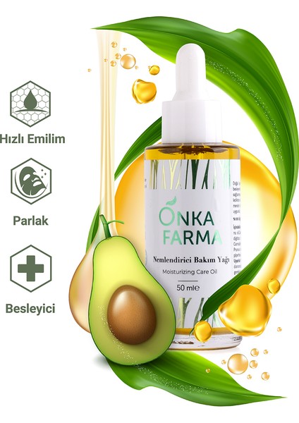 Nemlendirici Bakım Yağı - %100 Doğal Içerik Hızlı Emilim Parlak Görünüm - 50 ml fırsatları