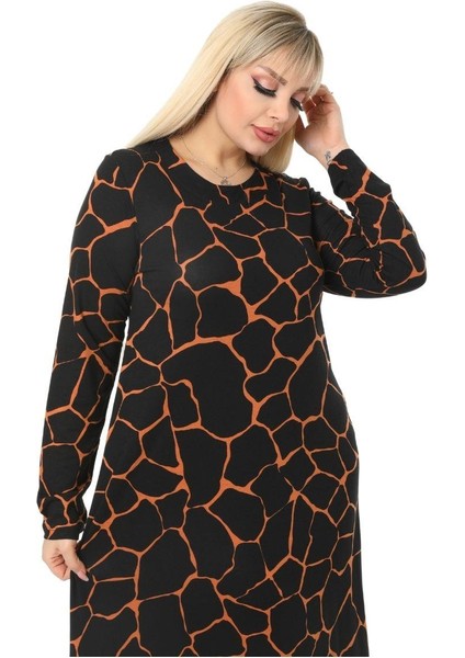 Butik Siyah Taş Desen Kollu Kadın Uzun Tesettür Elbise indirimleri