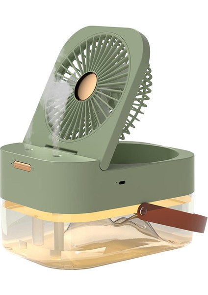 Masaüstü Nemlendirici Fan 2500ML Su Deposu Soğutma Fanı Araba Ev Yurt Yeşil (Yurt Dışından)