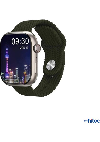 2024 Watch 9 Pro Amoled Ekran Android İos Uyumlu Akıllı Saat Yeşil