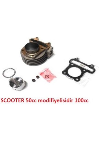 Scooter Silindir Komple 50MM-13P-52.5BOY 100CC Scooter