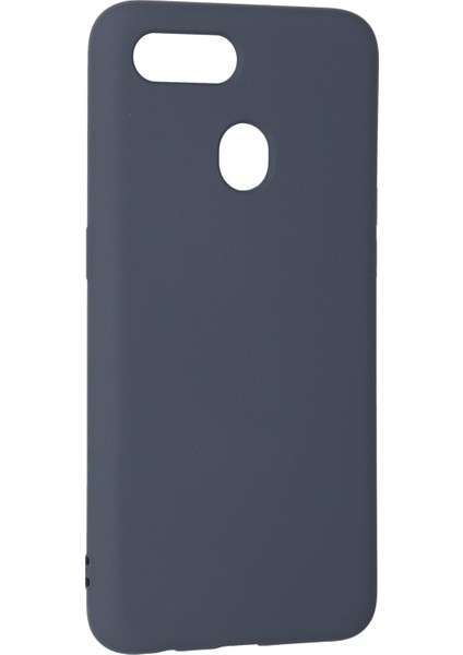 Oppo A12 Kılıf Nano Içi Kadife Silikon - Gri modelleri