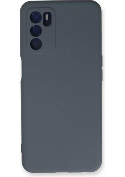 Oppo A55 Kılıf Nano Içi Kadife Silikon - Gri