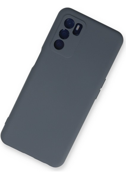 Oppo A55 Kılıf Nano Içi Kadife Silikon - Gri fiyatları
