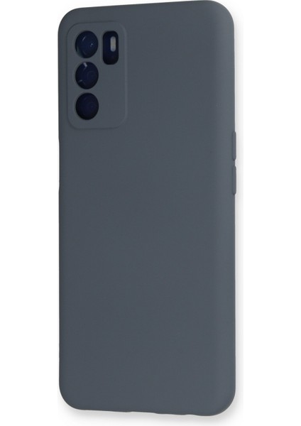 Oppo A55 Kılıf Nano Içi Kadife Silikon - Gri modelleri