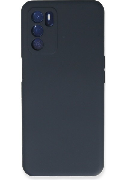 Oppo A55 Kılıf Nano Içi Kadife Silikon - Lacivert