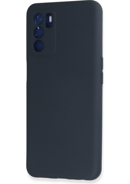 Oppo A55 Kılıf Nano Içi Kadife Silikon - Lacivert modelleri