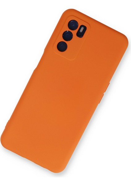 Oppo A55 Kılıf Nano Içi Kadife Silikon - Turuncu fiyatları