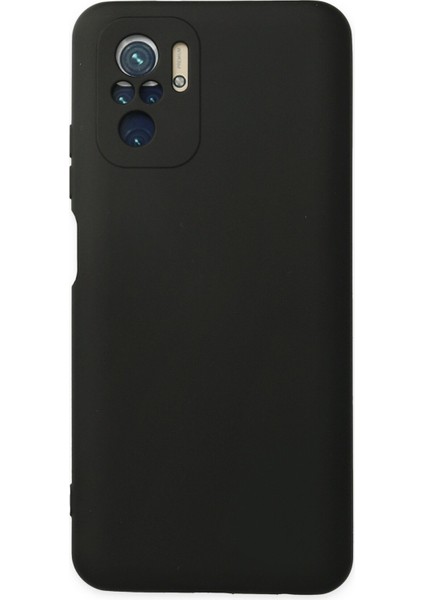 Xiaomi Poco M5S Kılıf Nano Içi Kadife Silikon - Siyah
