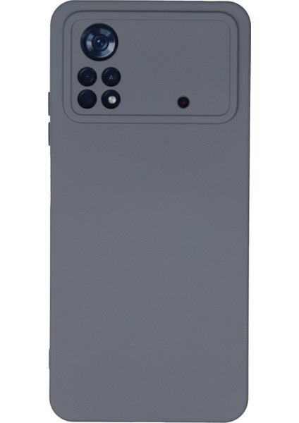 Xiaomi Poco X4 Pro 5g Kılıf Nano Içi Kadife Silikon - Gri