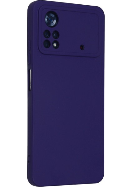 Xiaomi Poco X4 Pro 5g Kılıf Nano Içi Kadife Silikon - Mor modelleri