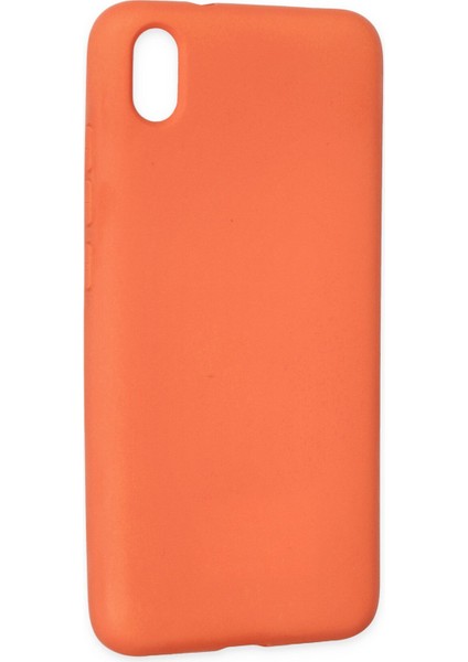 Xiaomi Redmi 7A Kılıf Nano Içi Kadife Silikon - Turuncu modelleri