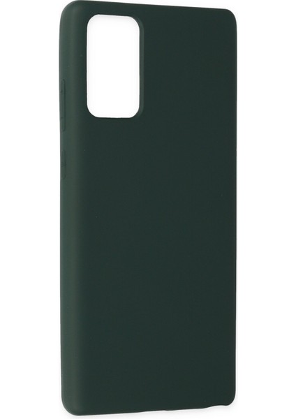 Samsung Galaxy Note 20 Kılıf Nano Içi Kadife Silikon - Koyu Yeşil fiyatları