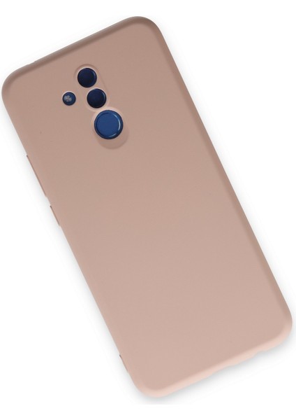 Huawei Mate 20 Lite Kılıf Nano Içi Kadife Silikon - Pudra modelleri