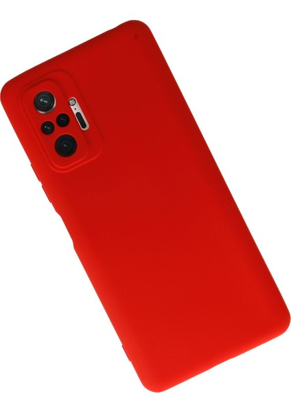 Xiaomi Redmi Note 10 Pro Kılıf Nano Içi Kadife Silikon - Kırmızı modelleri
