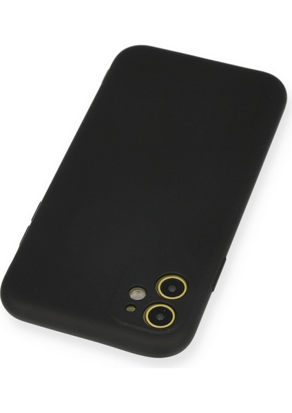iPhone 11 Kılıf Nano Içi Kadife Silikon - Siyah modelleri
