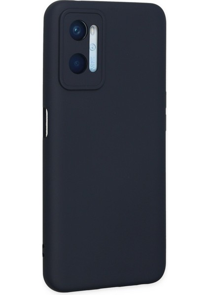 Oppo A96 Kılıf Nano Içi Kadife Silikon - Lacivert modelleri