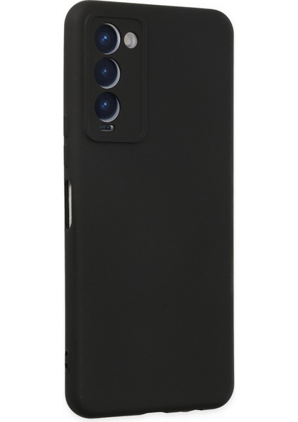 Tecno Camon 18P Kılıf Nano Içi Kadife Silikon - Siyah
