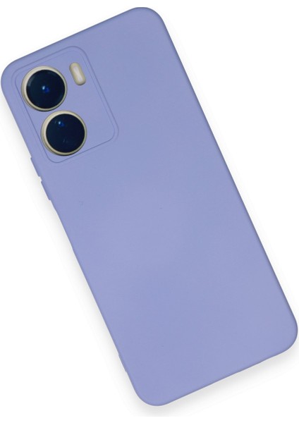 Vivo Y16 Kılıf Nano Içi Kadife Silikon - Lila modelleri
